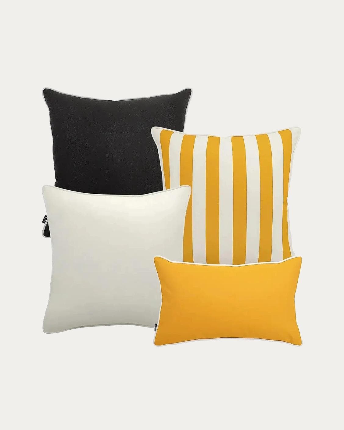 Arun Bundle outdoor bundles in yellow, ivory and black, shown in a product as image 1