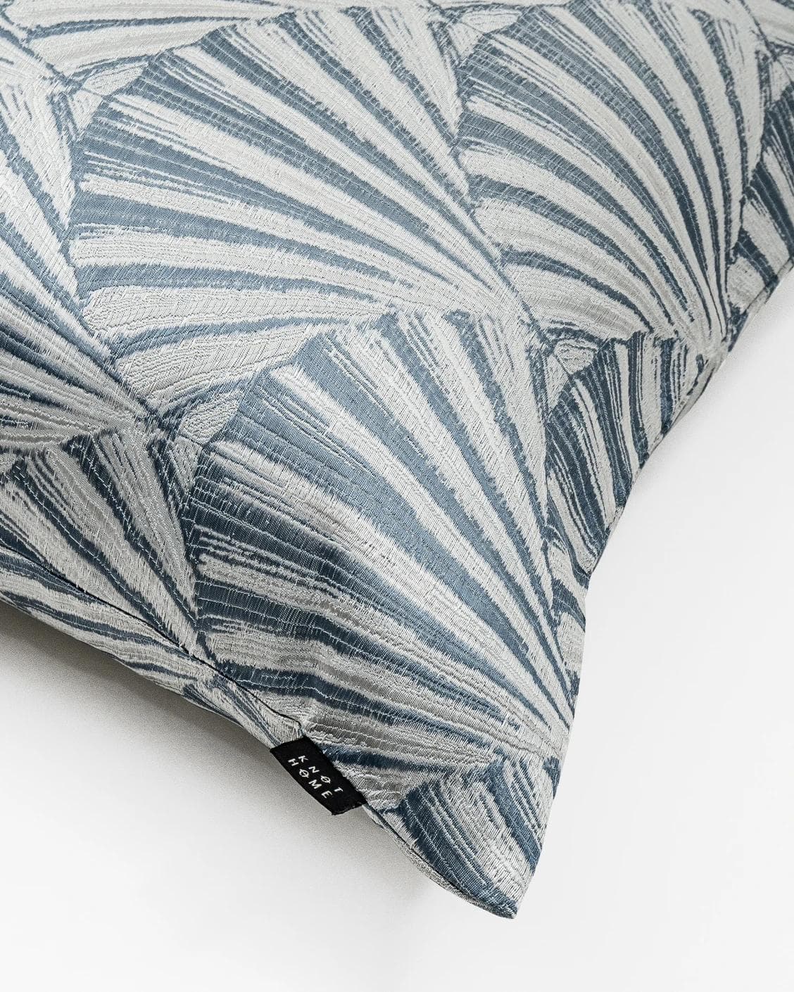 Ashlyn Canova cushion in blue and silver, shown in a product top view as image 7