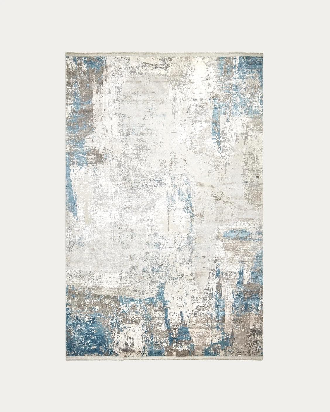 Athena Sky carpets in blue and grey, shown in a product top view as image 1