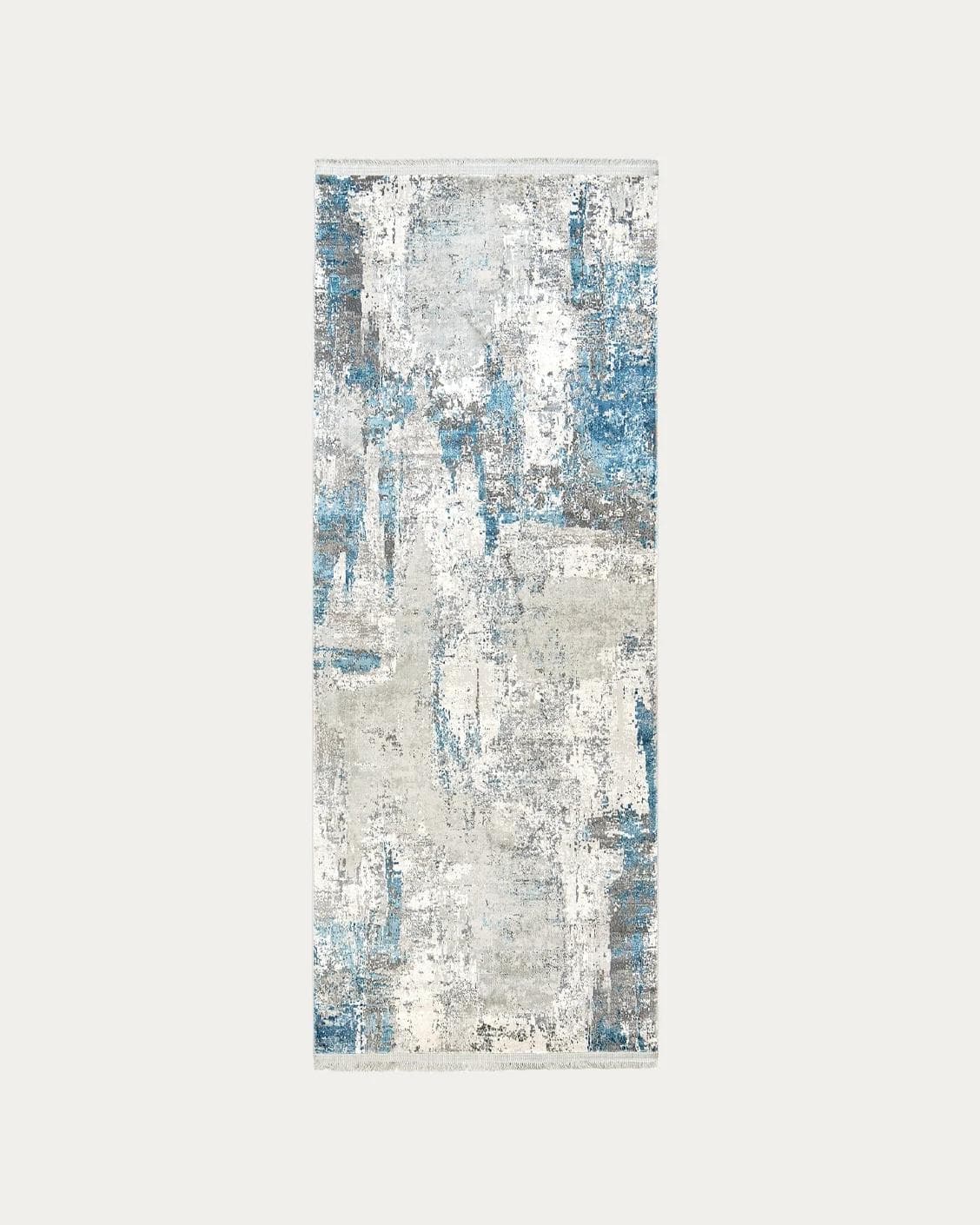 Athena Sky carpets in blue and grey, shown in a product top view as image 1