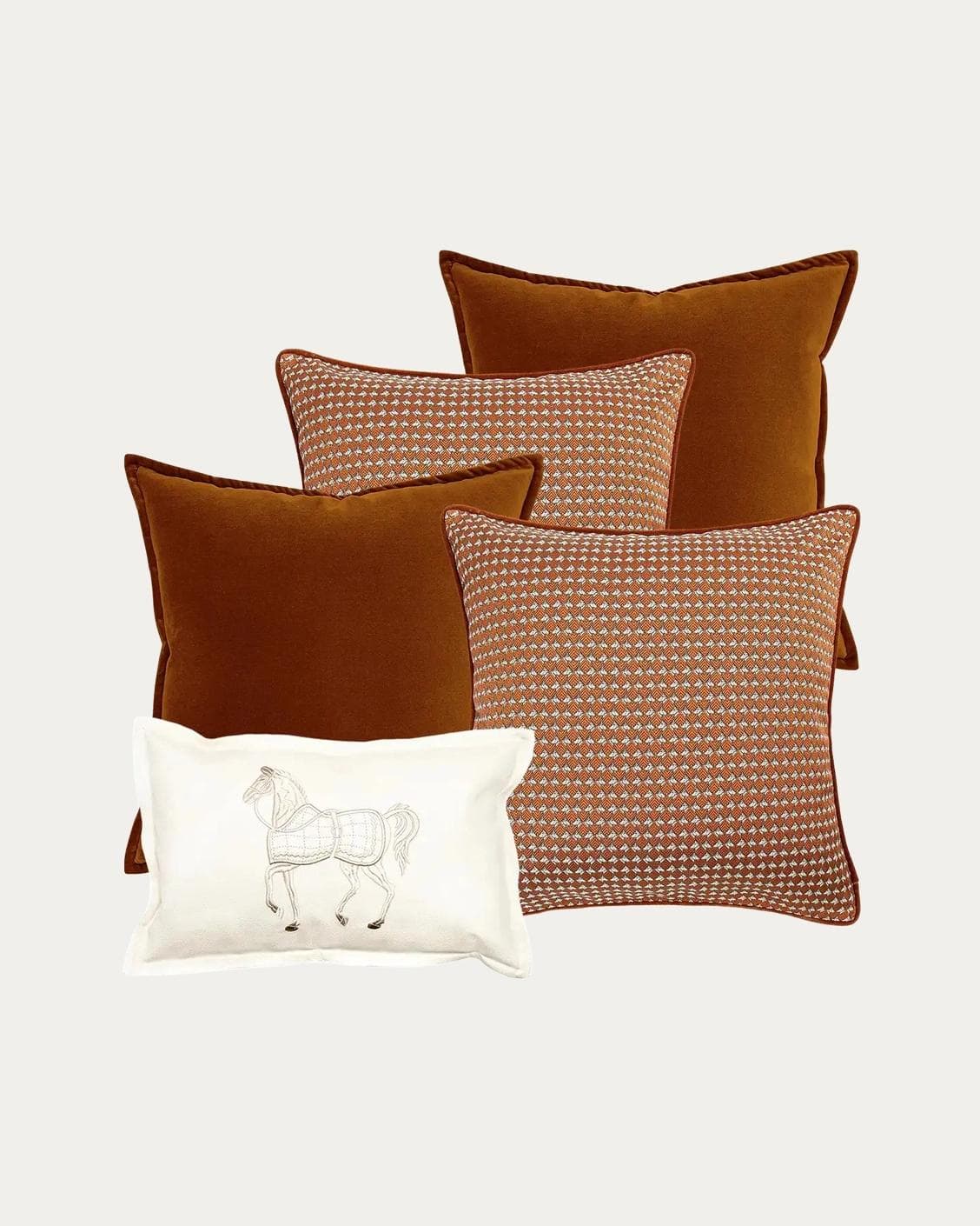 Auburn Bundle bundle - indoor in rust, white and orange, shown in a product front view as image 1