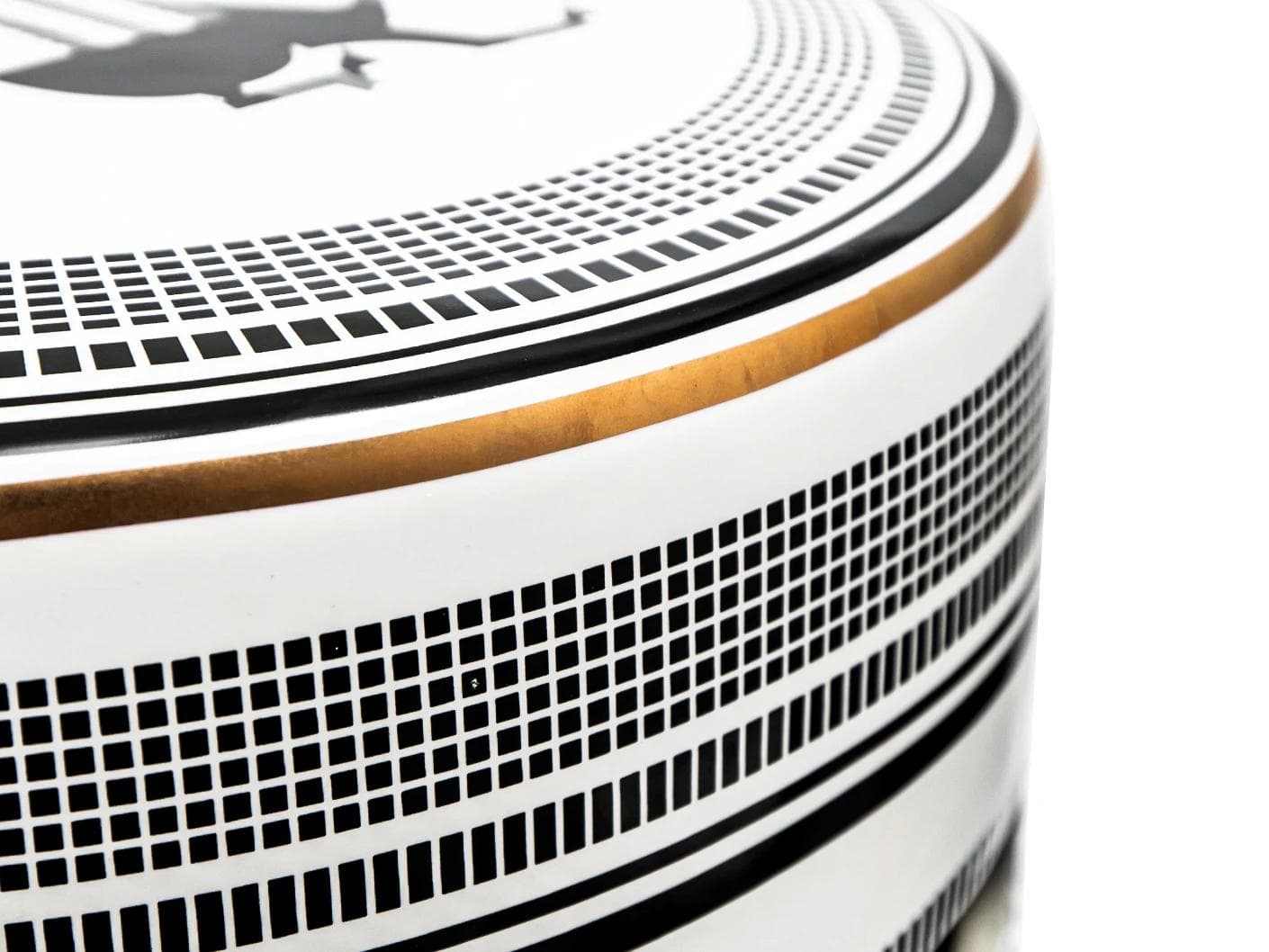 Aurora Jacobsen stools in white and black, shown in a product right view as image 10