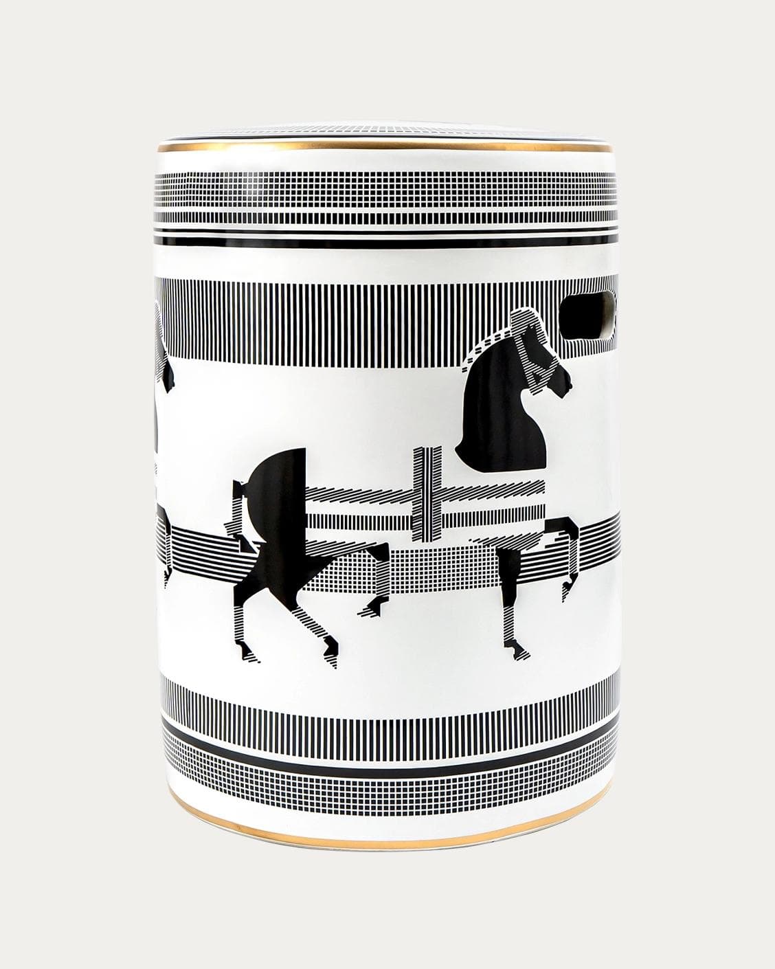 Aurora Jacobsen vases in white and black, shown in a product front view as image 1