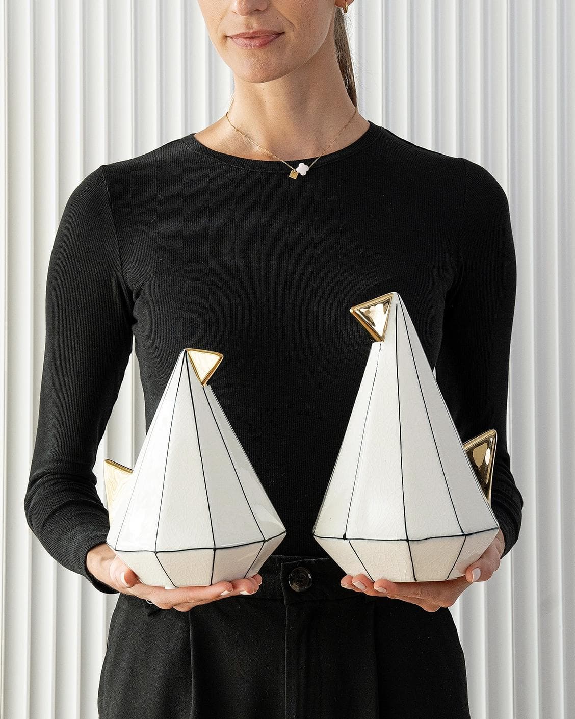 Avila Arneson statues and sculptures in black and white, shown in a product front view as image 9