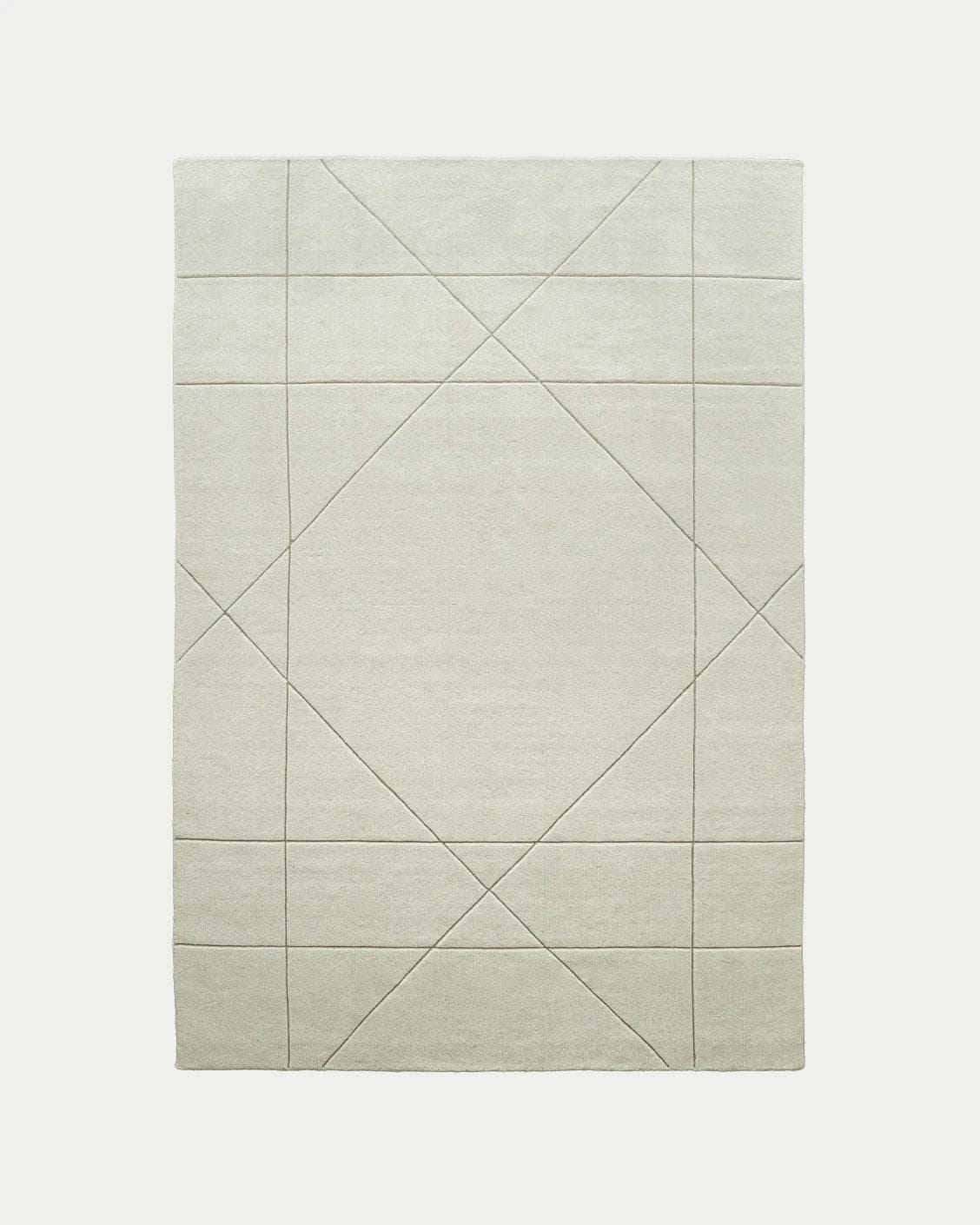 Axis Bianca carpets in beige, shown in a product top view as image 1