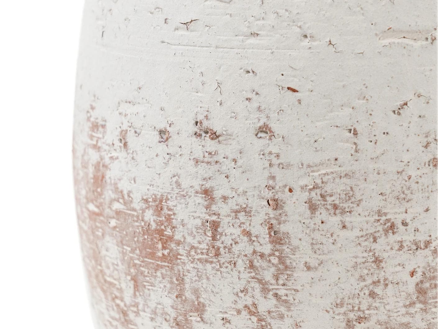 Becca Terra vases in soft stone and white, shown in a product close-up as image 7