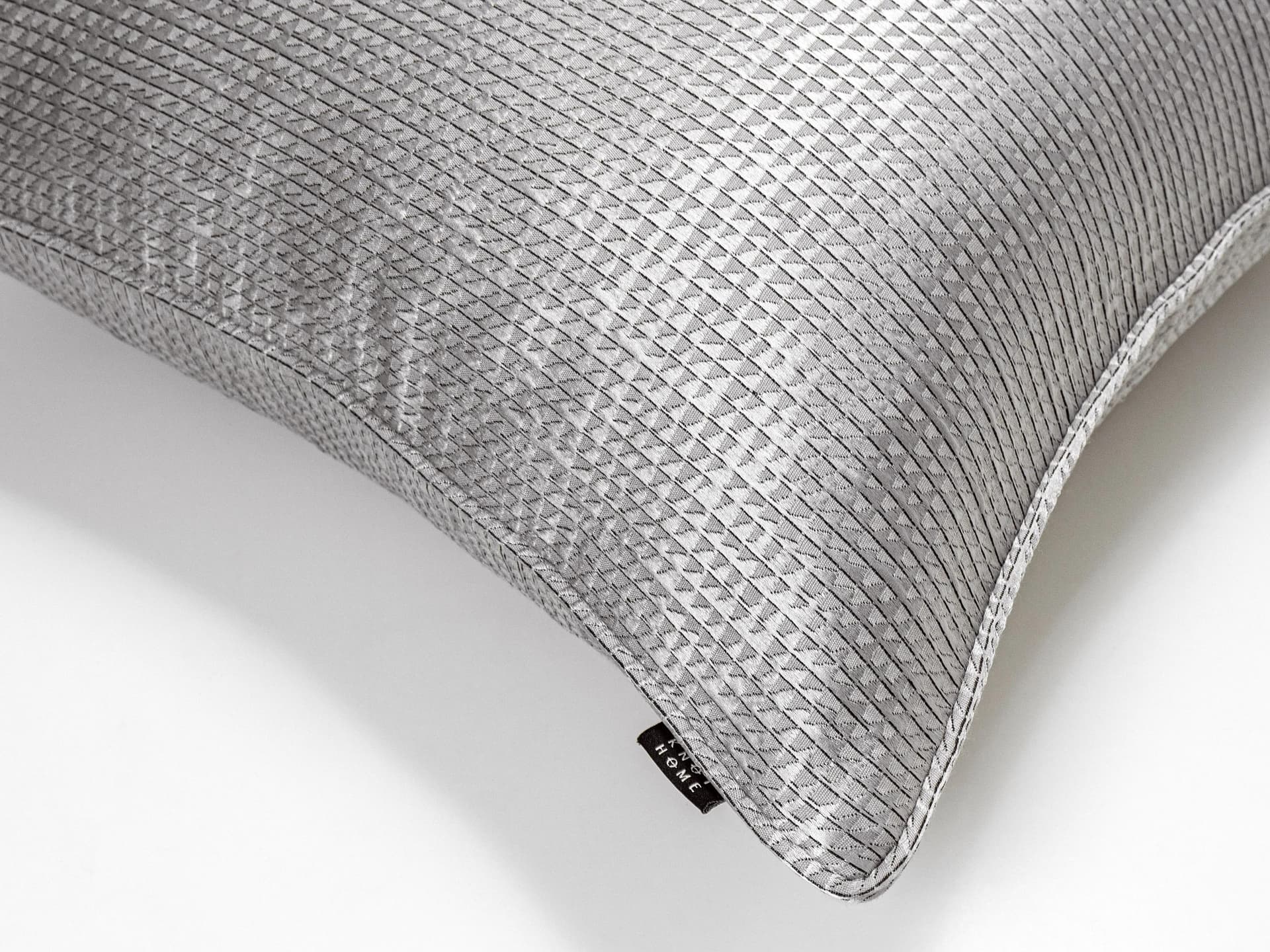 Benjamin Laurent cushion in silver and black, shown in a product close-up as image 2