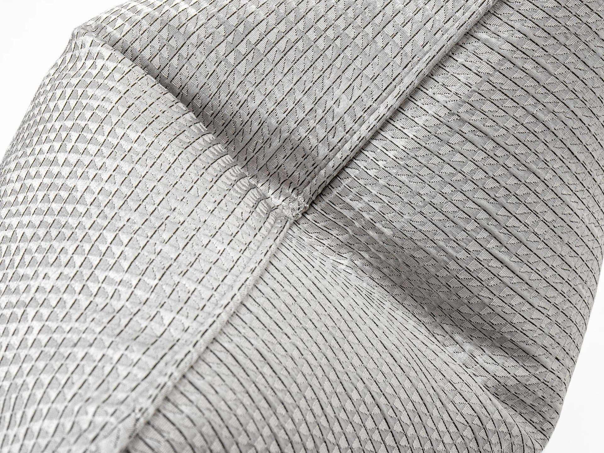 Benjamin Laurent cushion in silver and black, shown in a product top view as image 3