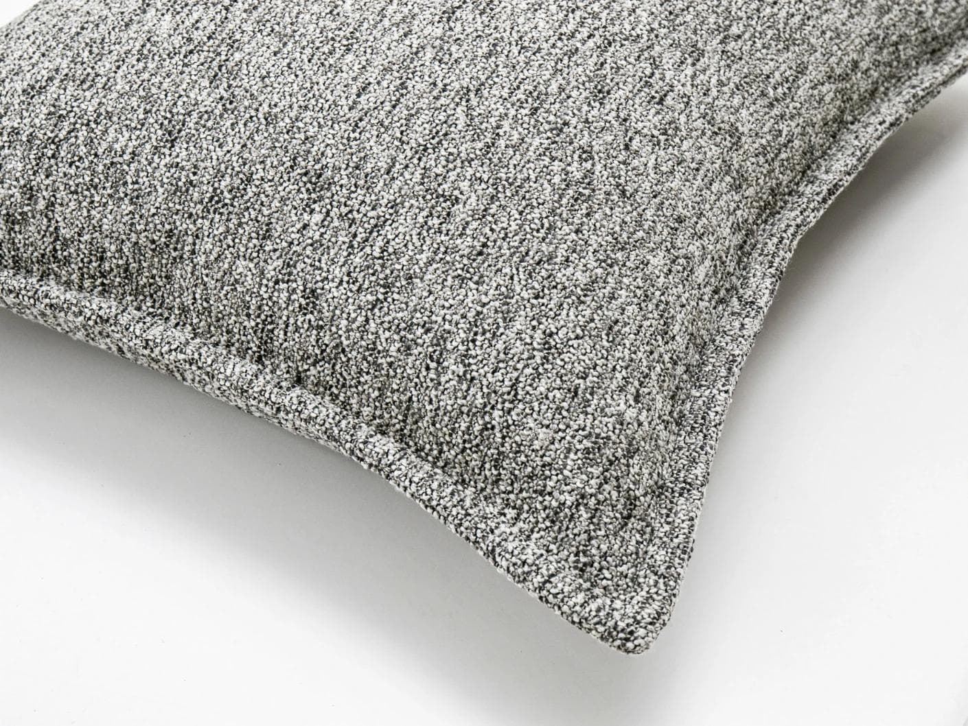 Bennett Steele cushion in silver and grey, shown in a product top view as image 7