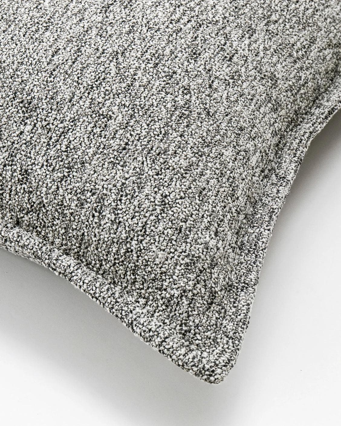 Bennett Steele cushion in silver and grey, shown in a product top view as image 7