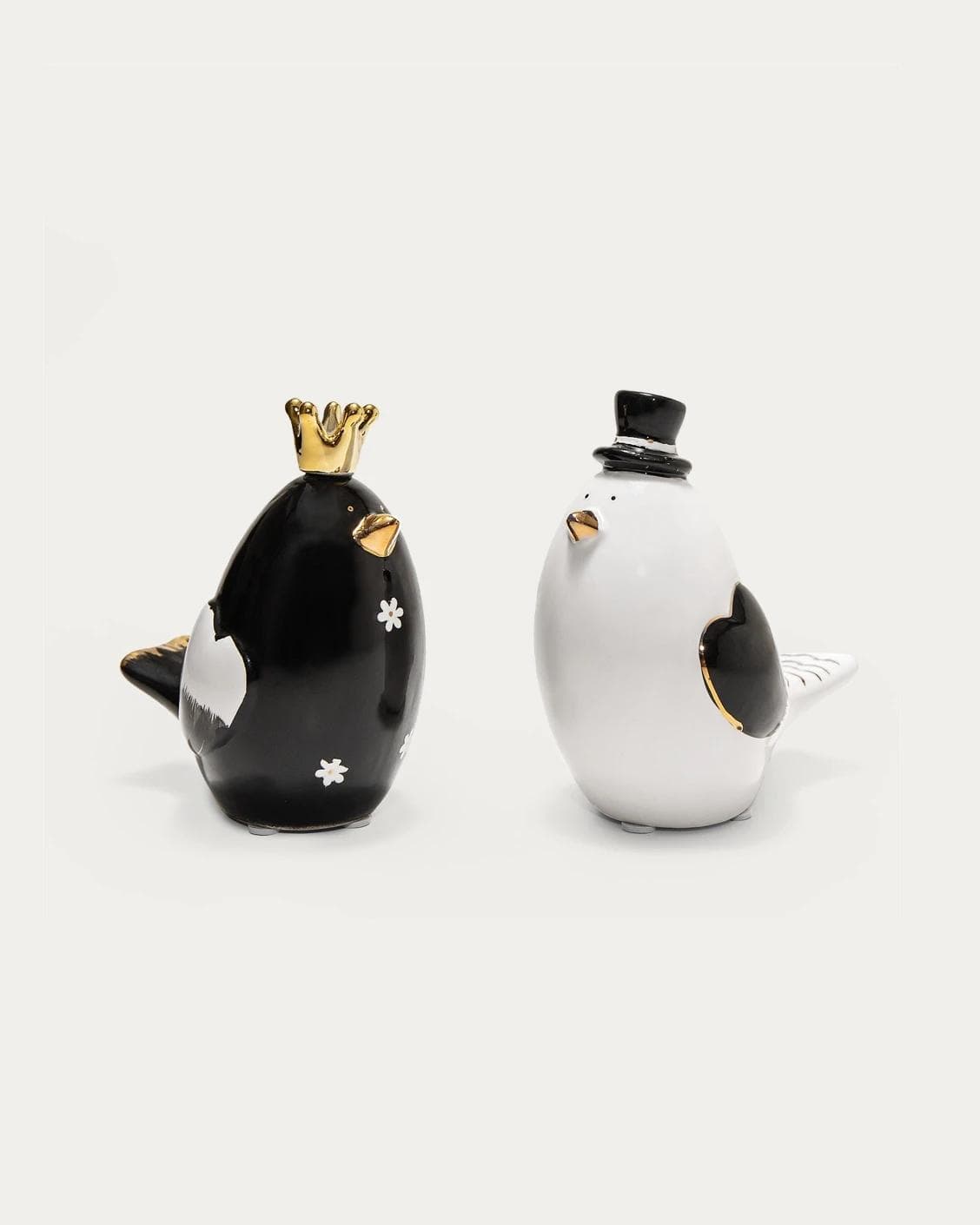 Berdy Arneson statues and sculptures in gold, white and black, shown in a product front view as image 1