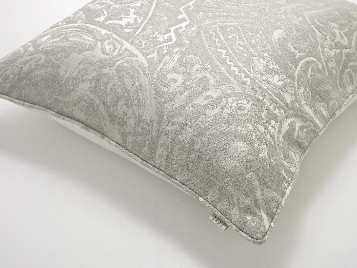Berti Laurent cushion in silver, shown in a product top view as image 9