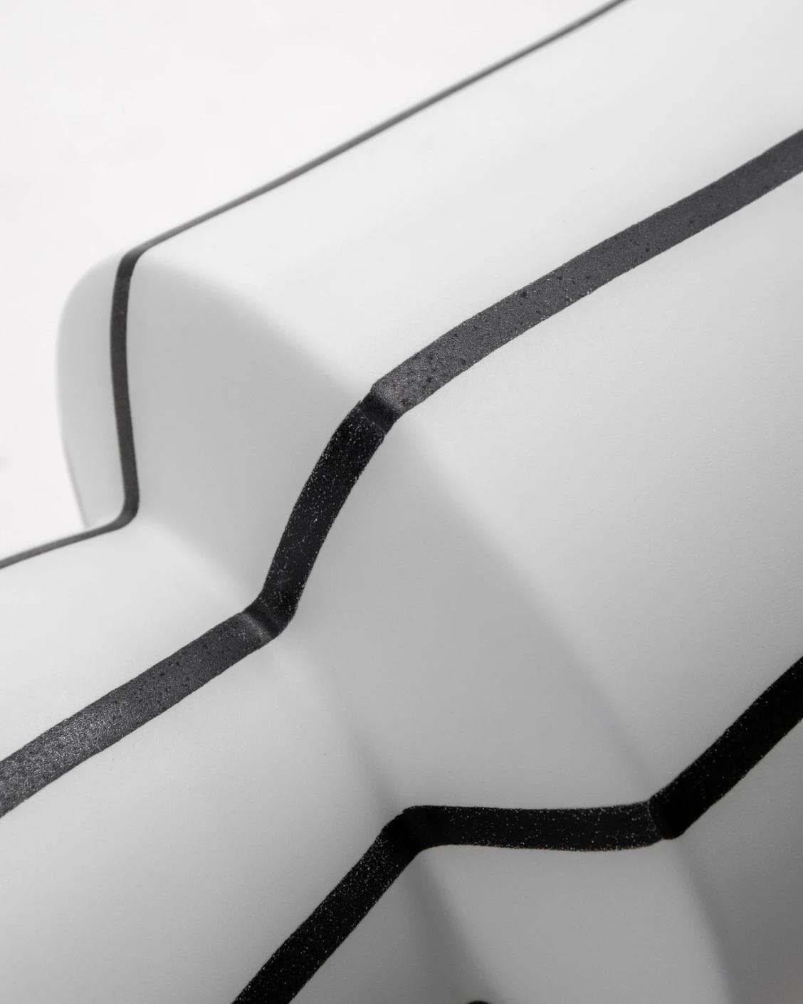 Bethany Arneson vases in white and black, shown in a product close-up as image 9