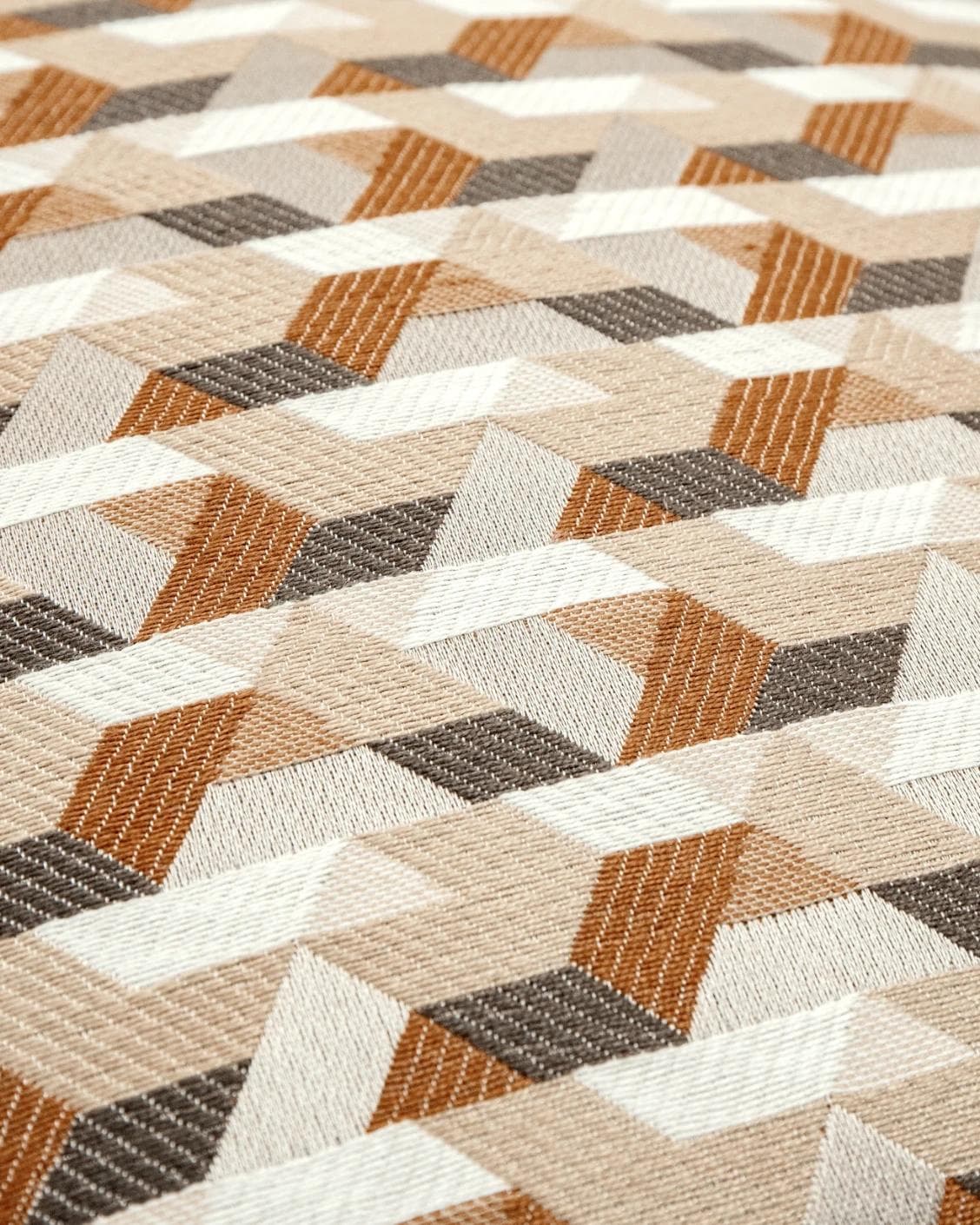 Brianna Laurent cushion in orange and beige, shown in a product close-up as image 8