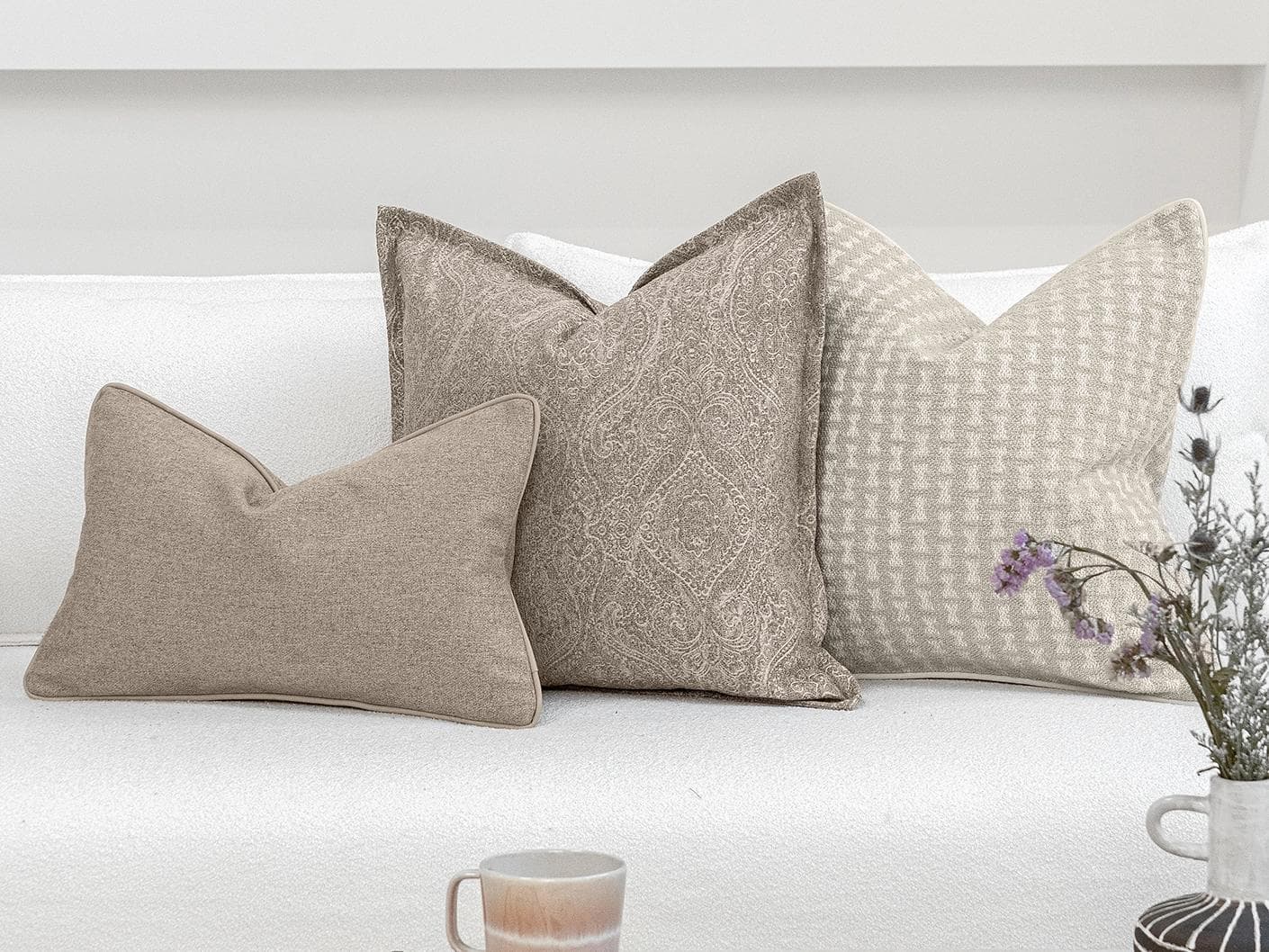 Bryon Bundle cushion, shown in a lifestyle front view as image 5