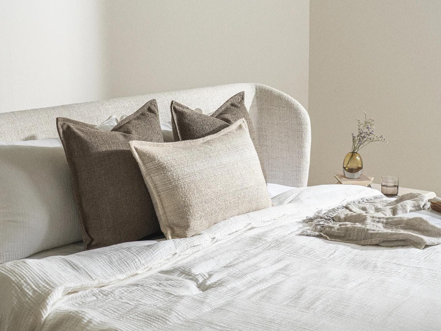 Burhan Bundle bundle - indoor in brown and beige, shown in a lifestyle left view as image 2