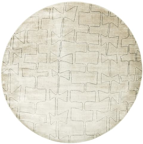 Caleb Ebony carpets in pearl and grey, shown in a product top view as image 1