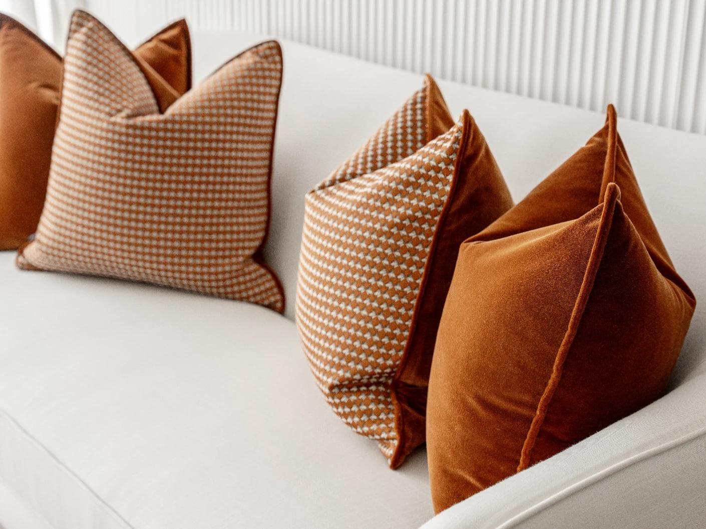 Callan Bundle bundle - indoor in rust and orange, shown in a product right view as image 2
