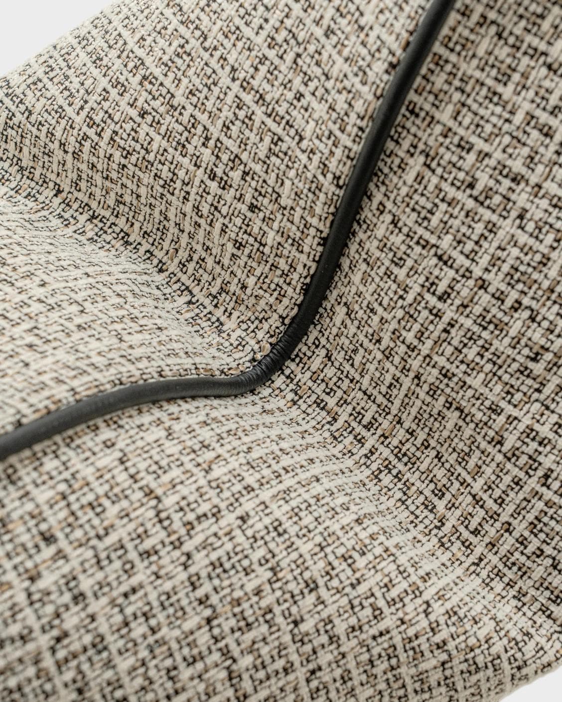 Cami Steele cushion in charcoal, shown in a product close-up as image 7