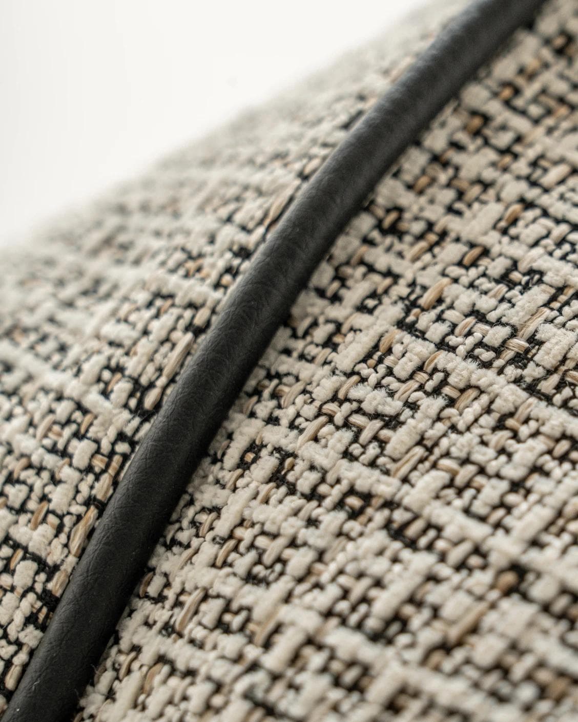 Cami Steele cushion in charcoal, shown in a product close-up as image 8