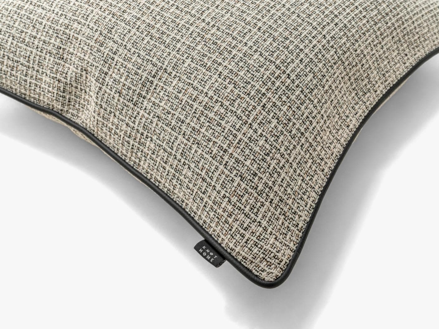 Cami Steele cushion in charcoal, shown in a product top view as image 9