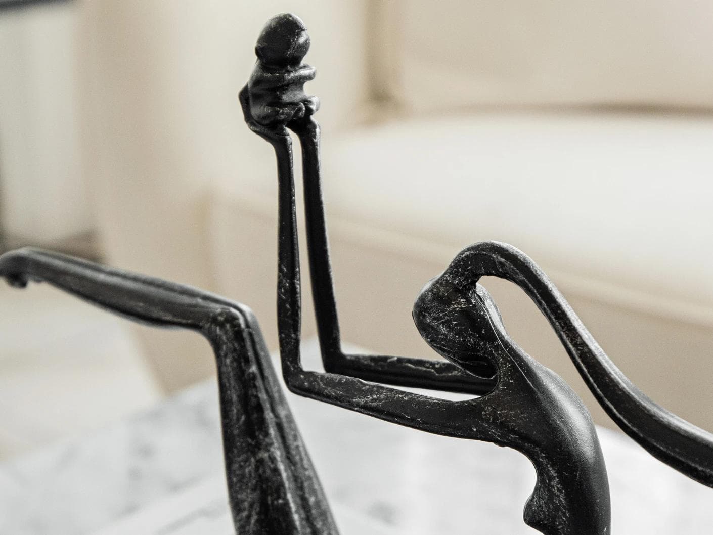 Candice Rodin statues and sculptures in black, shown in a lifestyle right view as image 7