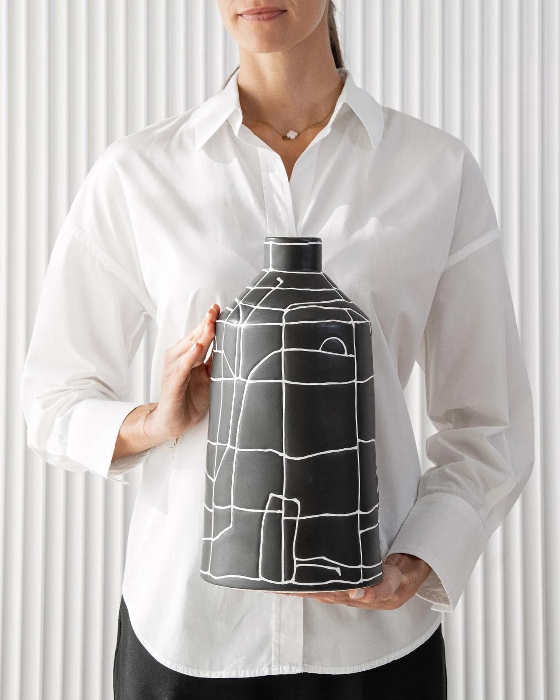 Carlene Arneson vases, shown in a lifestyle front view as image 4