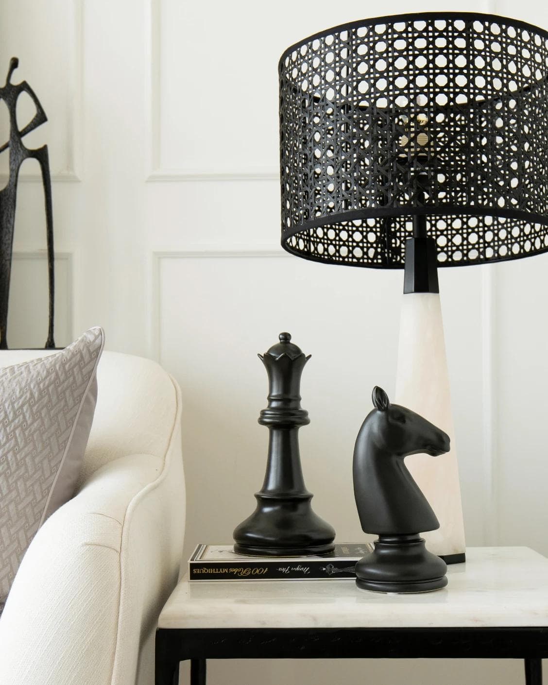 Catherine Arneson statues and sculptures in black, shown in a lifestyle front view as image 4