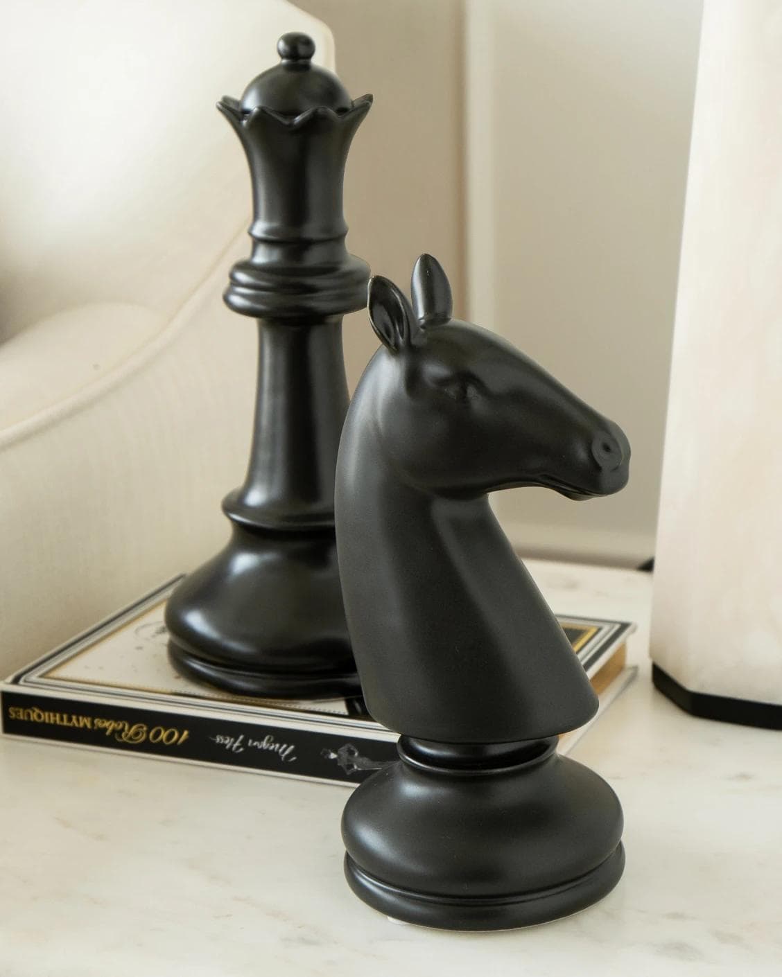 Catherine Arneson statues and sculptures in black, shown in a lifestyle right view as image 7