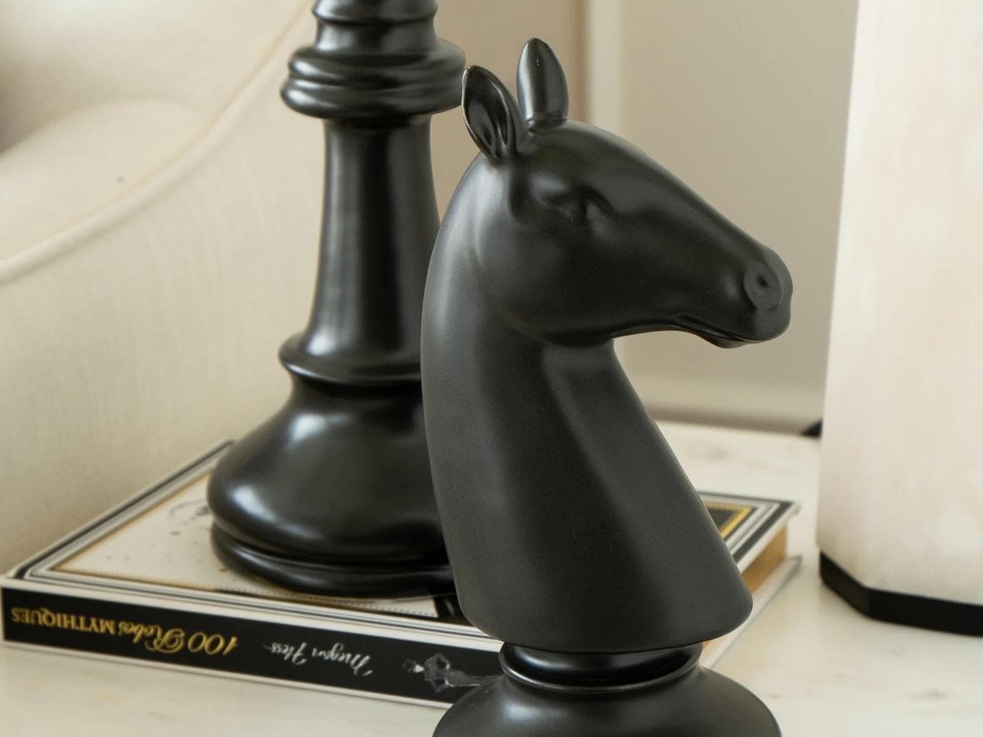 Catherine Arneson statues and sculptures in black, shown in a lifestyle right view as image 7