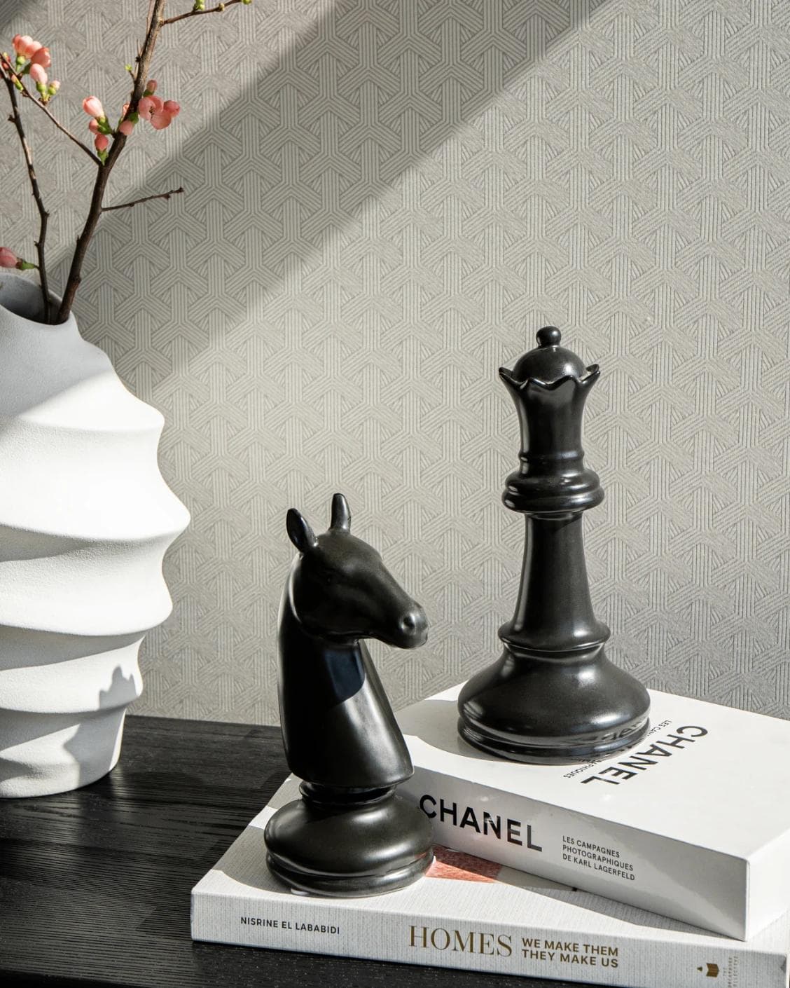 Catherine Arneson statues and sculptures in black, shown in a lifestyle right view as image 2