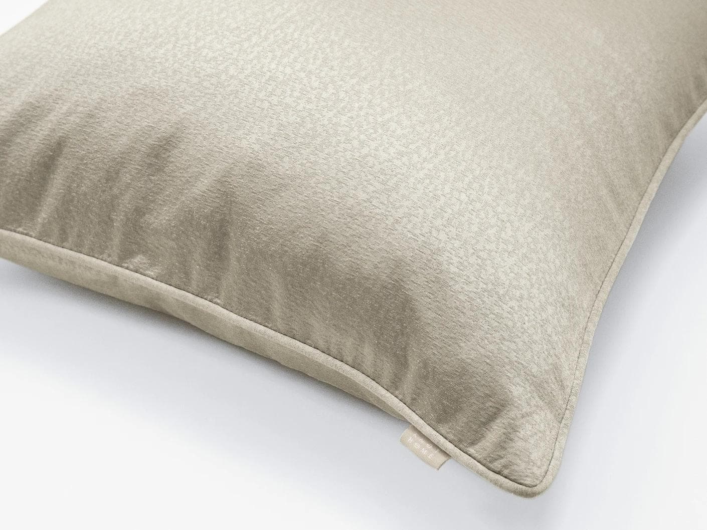 Celeste Laurent cushion in gold and beige, shown in a product top view as image 2