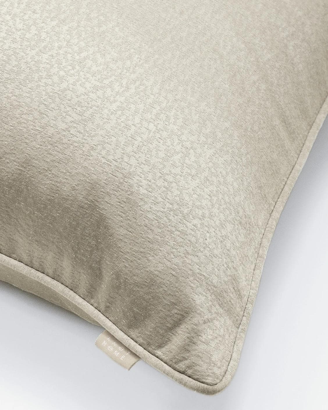 Celeste Laurent cushion in gold and beige, shown in a product top view as image 2