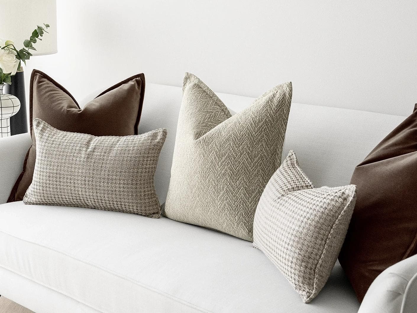 Cente Bundle bundle - indoor in brown, beige and silver, shown in a lifestyle right view as image 1