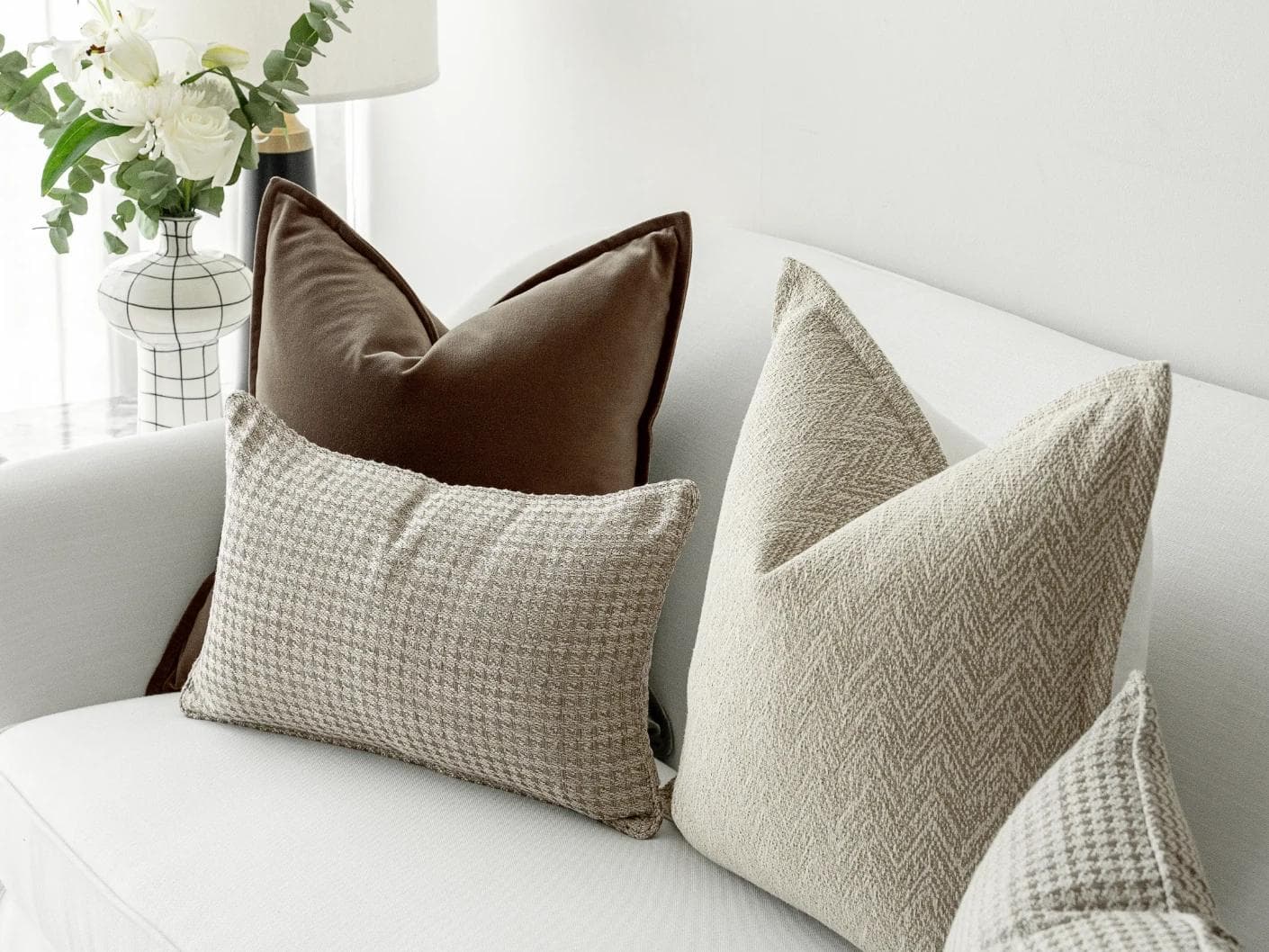 Cente Bundle bundle - indoor in brown, beige and silver, shown in a lifestyle right view as image 3