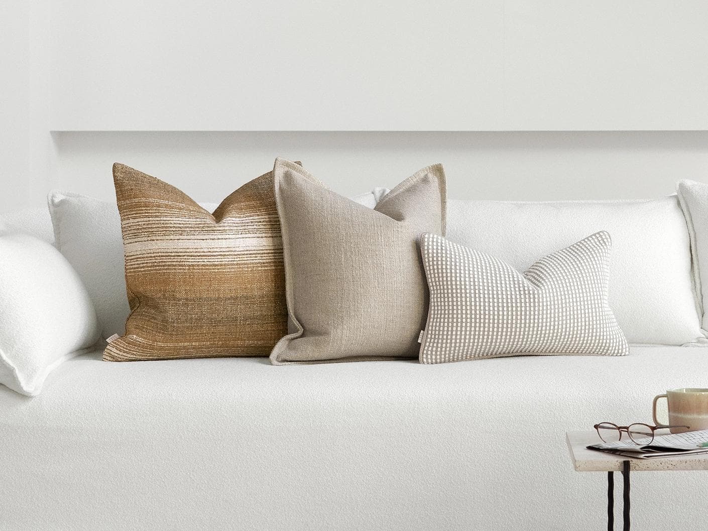 Chandler Bundle cushion, shown in a lifestyle front view as image 4