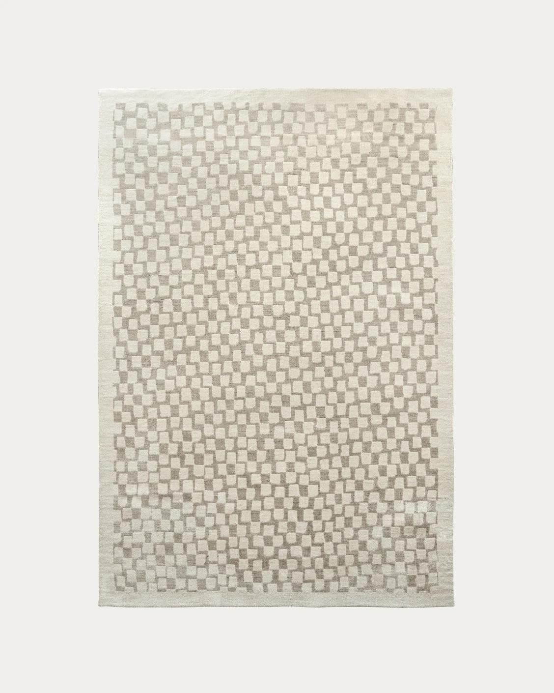 Chess Dune carpets in taupe and beige, shown in a product top view as image 1