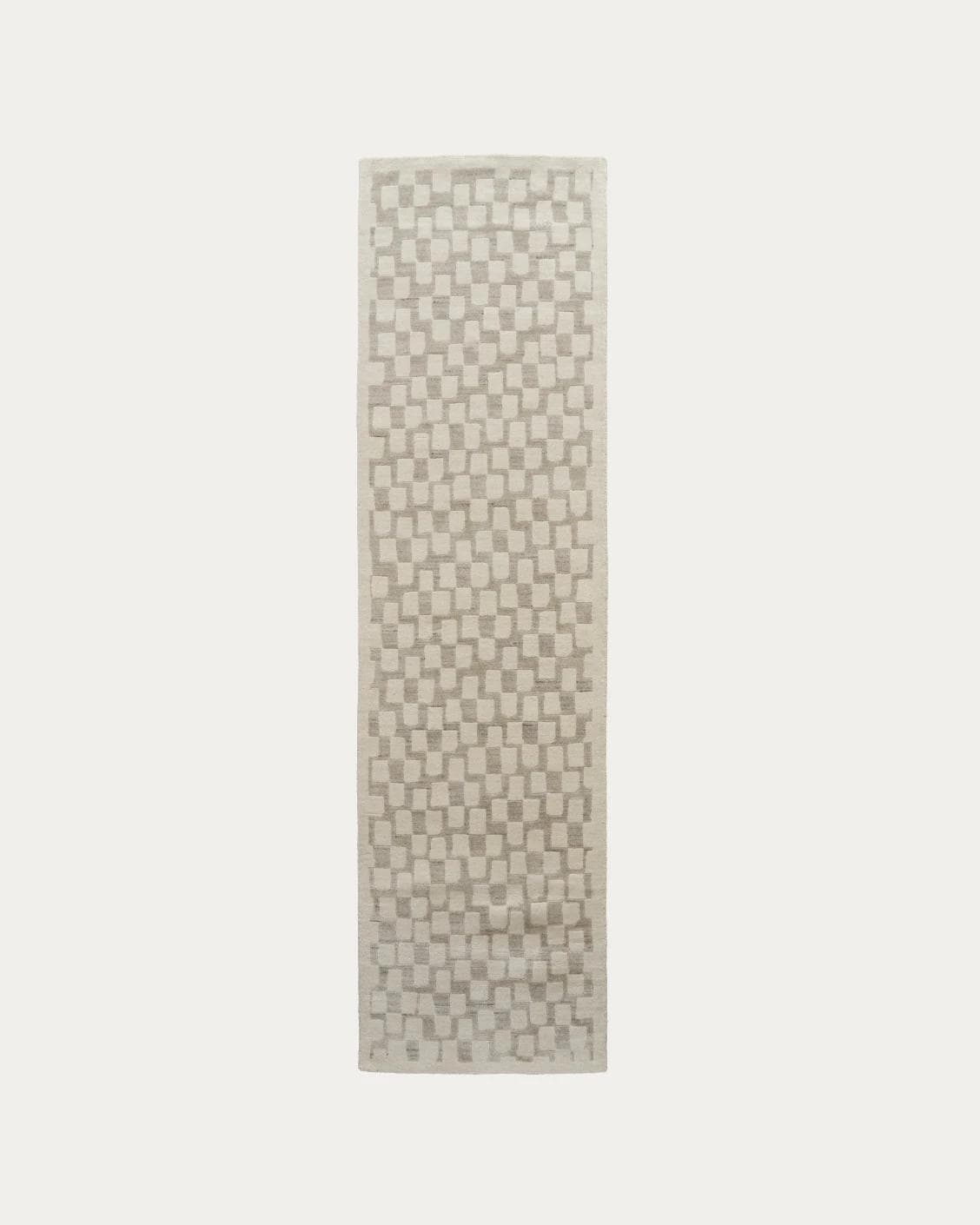 Chess Dune carpets in taupe and beige, shown in a product top view as image 1