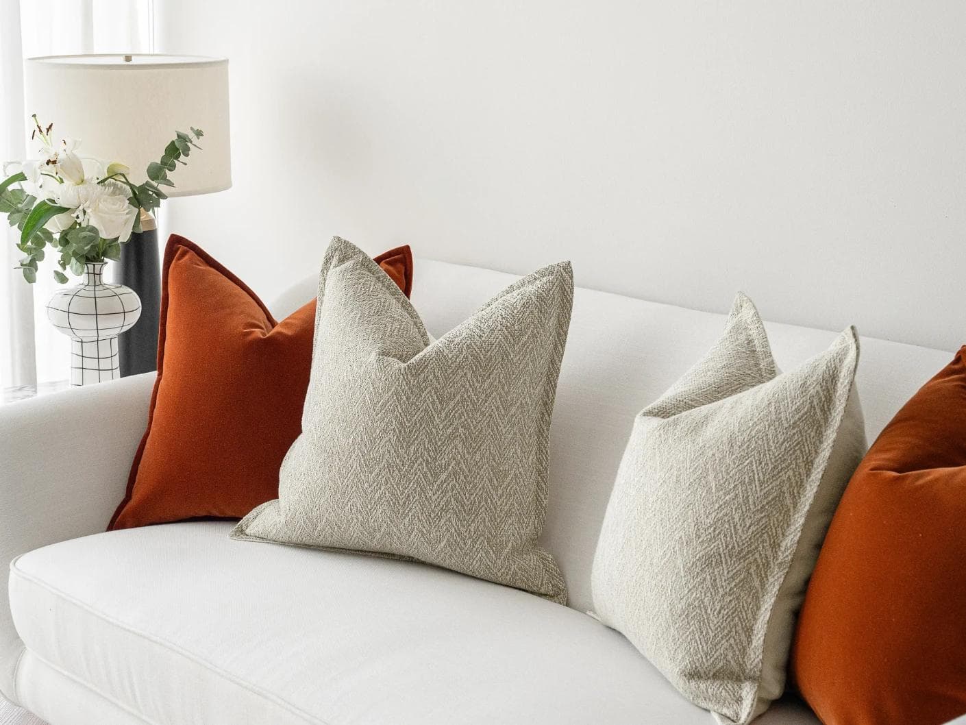 Chloe Bundle cushion, shown in a lifestyle right view as image 5