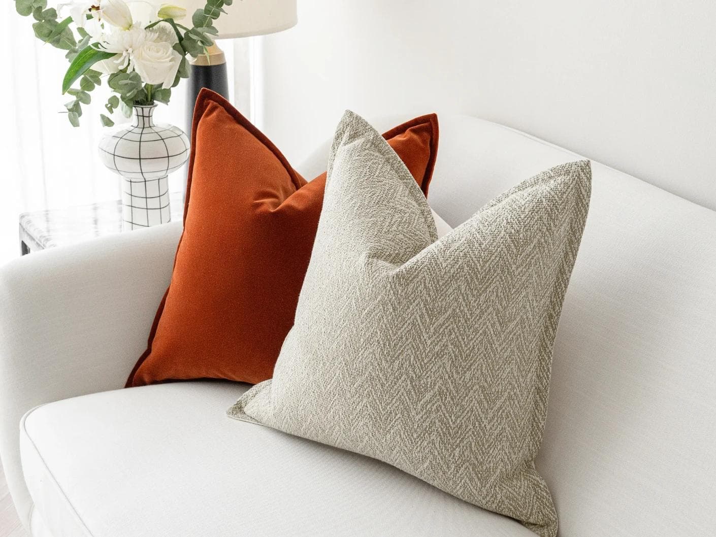 Chloe Bundle cushion, shown in a lifestyle right view as image 6