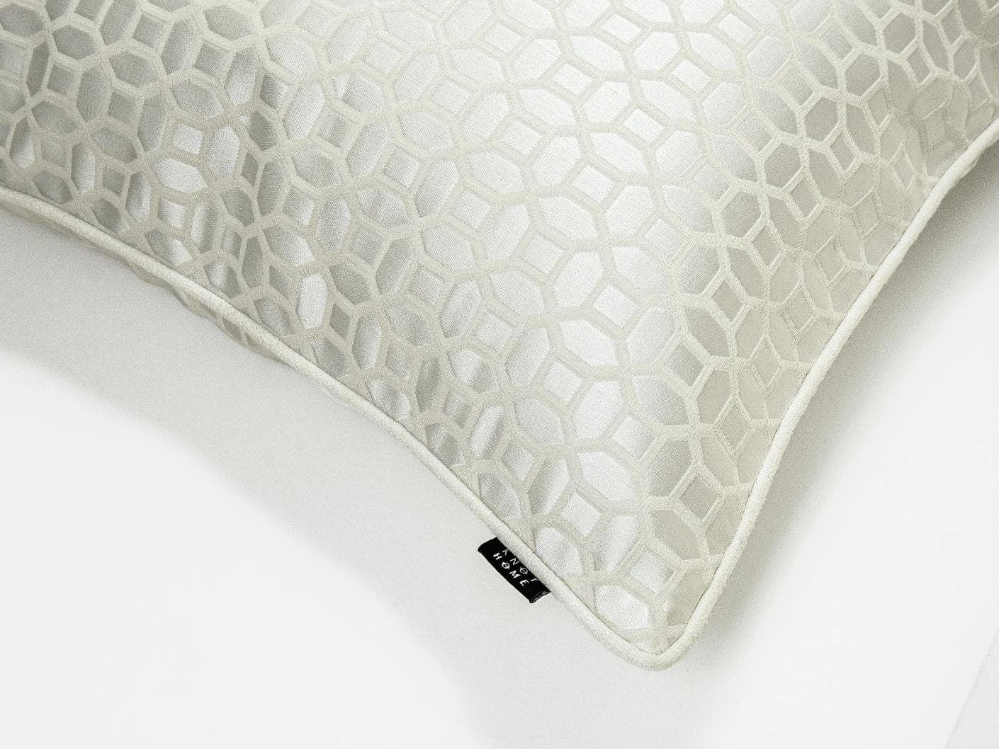 Cillian Bianca cushion in white, shown in a product top view as image 8
