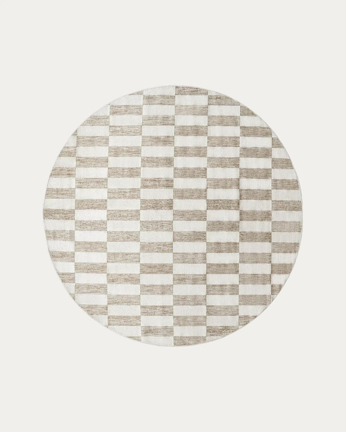 Cindy Tan carpets in taupe and beige, shown in a product top view as image 1