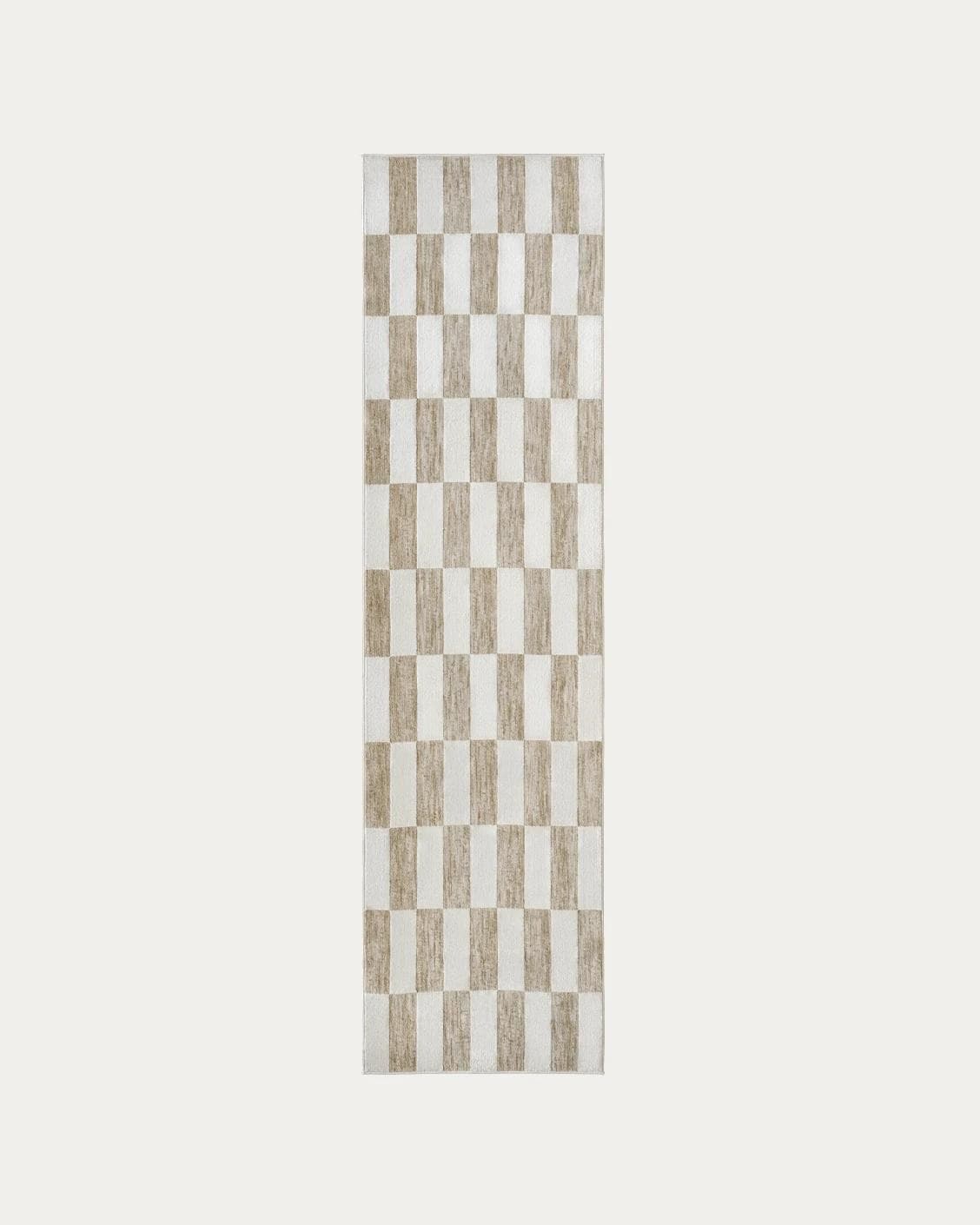 Cindy Tan carpets in taupe and beige, shown in a product top view as image 1