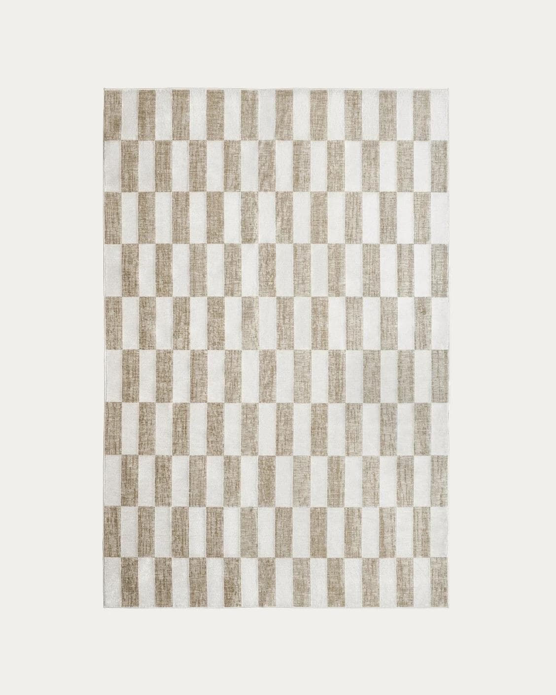 Cindy Tan carpets in taupe and beige, shown in a product top view as image 1