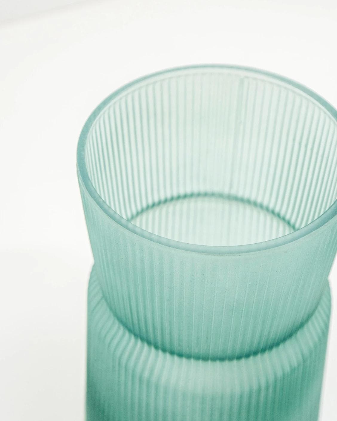 Cloris Storms vases in turquoise, shown in a product top view as image 8