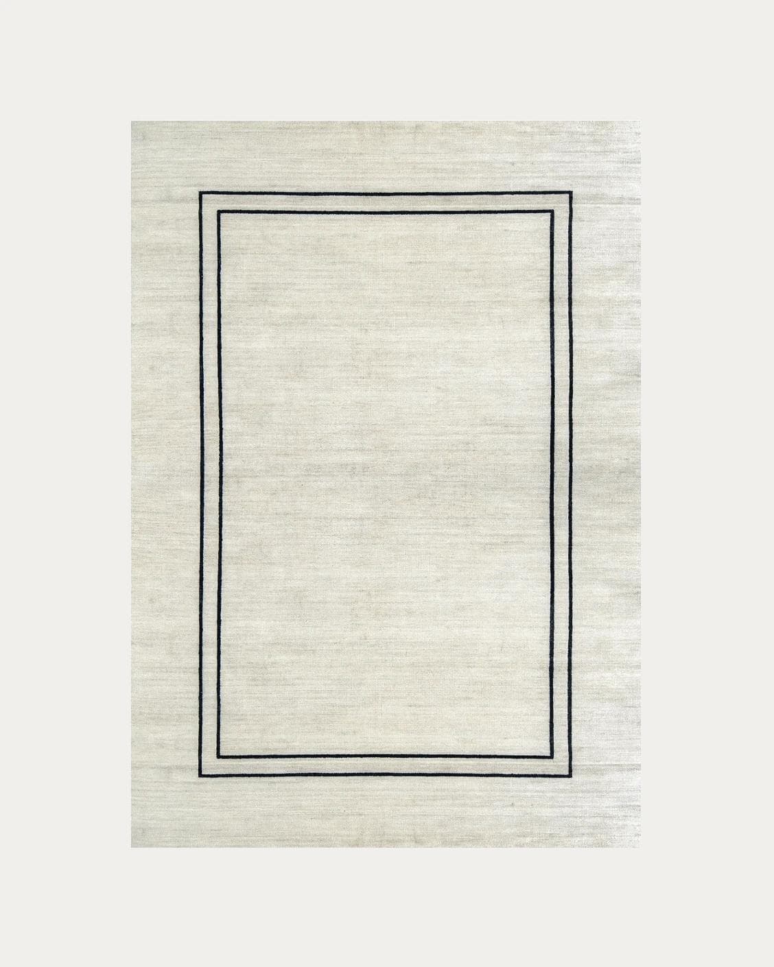 Colin Bianca carpets in white, black and pearl, shown in a product top view as image 1