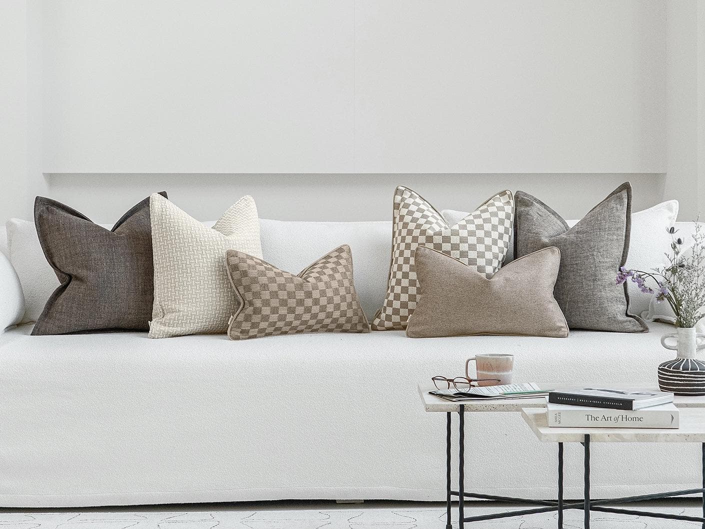 Colton Bundle cushion, shown in a lifestyle front view as image 4