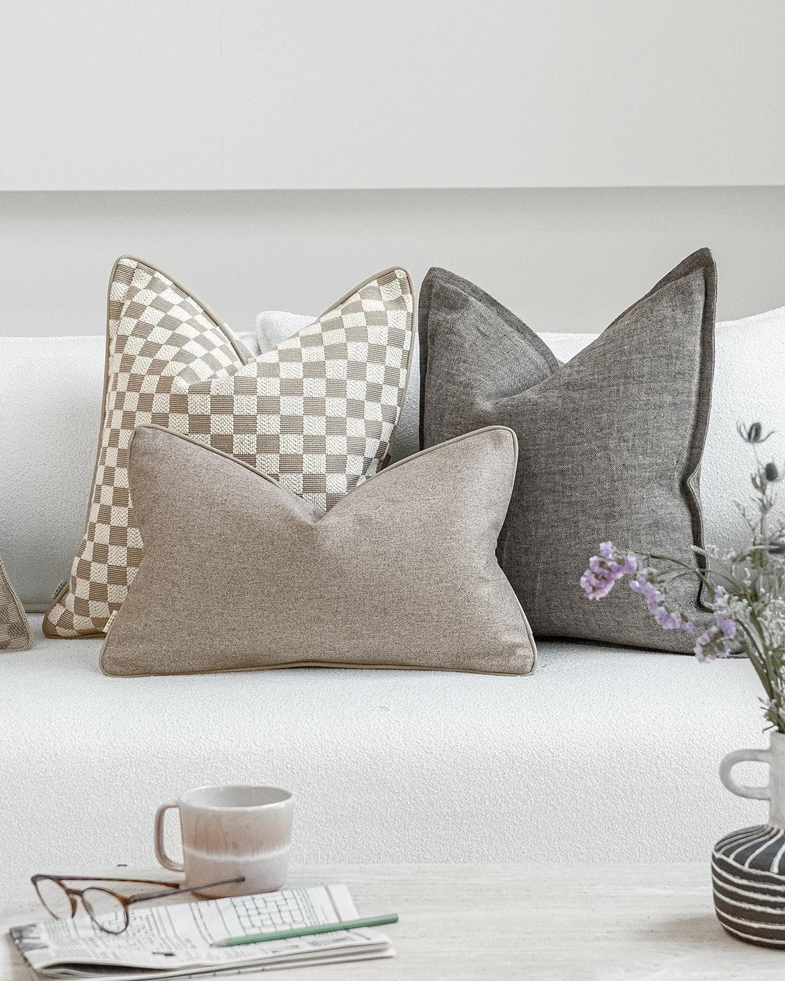 Colton Bundle cushion, shown in a lifestyle front view as image 5