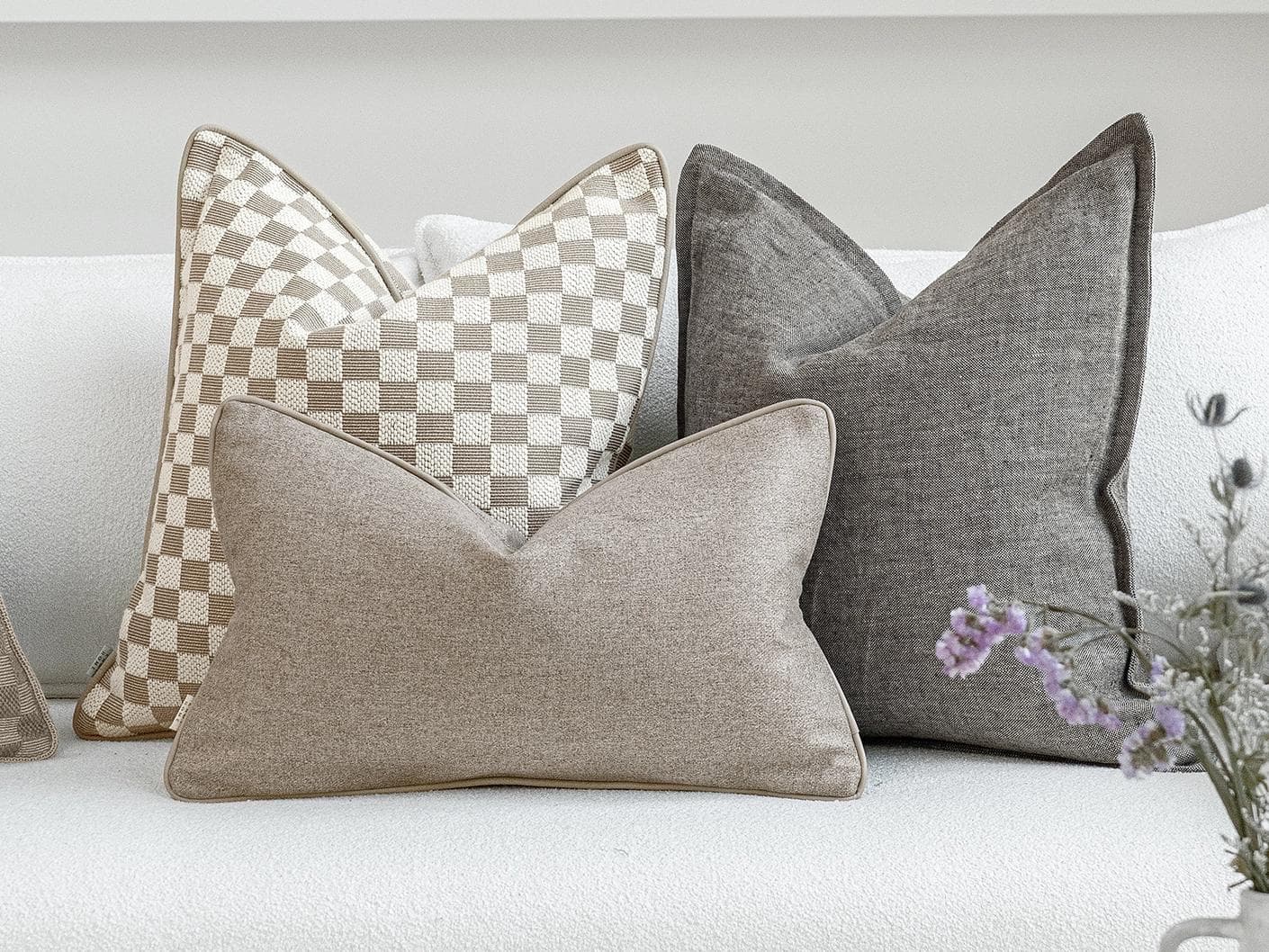 Colton Bundle cushion, shown in a lifestyle front view as image 5