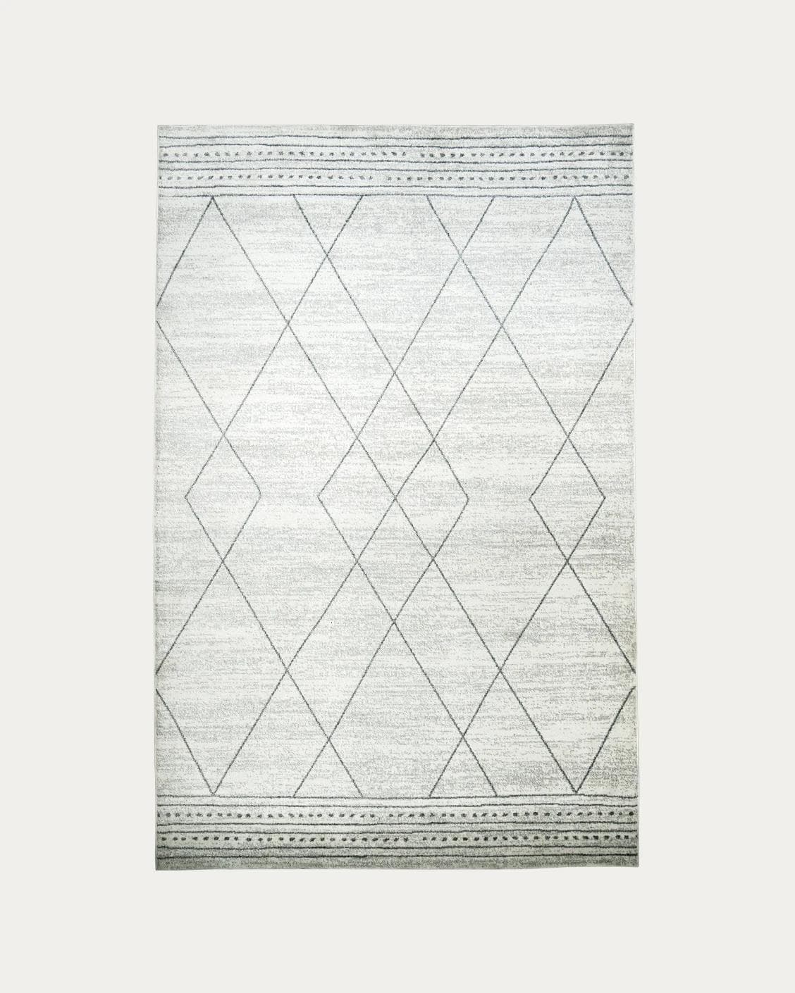 Conrad Bianca carpets in grey and white, shown in a product top view as image 1